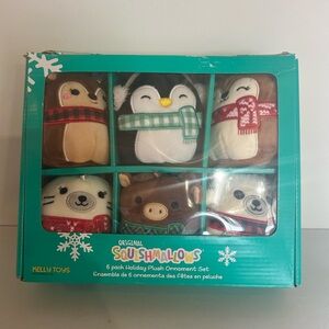 Squishmallow Holiday 2020 Plush Ornament 4" Set Of 6 Kelly Toys